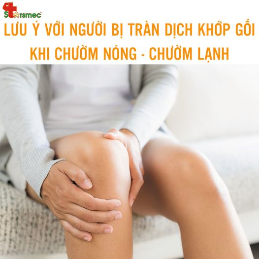 Những lưu ý đối với người bị tràn dịch khớp gối khi chườm nóng - chườm lạnh