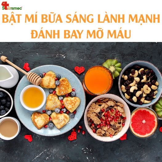 Bật mí BỮA SÁNG lành mạnh đánh bay MỠ MÁU