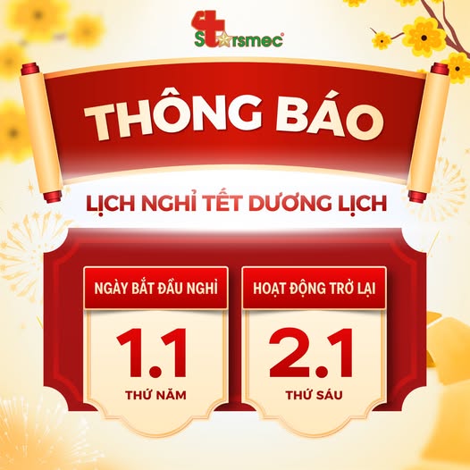 THÔNG BÁO NGHỈ TẾT DƯƠNG LỊCH 2026